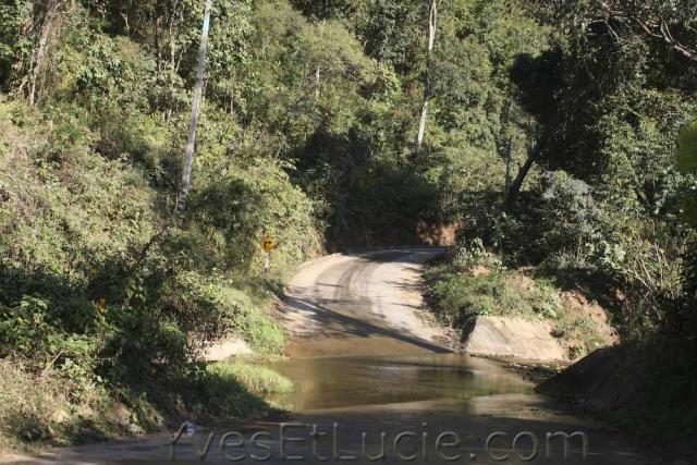 Route pour se rendre aux éléphants